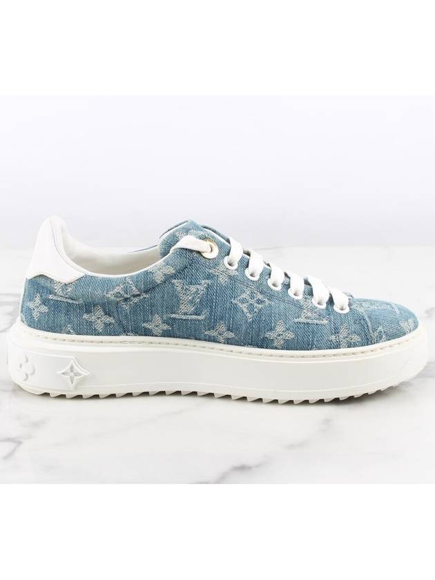 Denim Monogram Time Out Sneakers 36 230 - LOUIS VUITTON - BALAAN 8