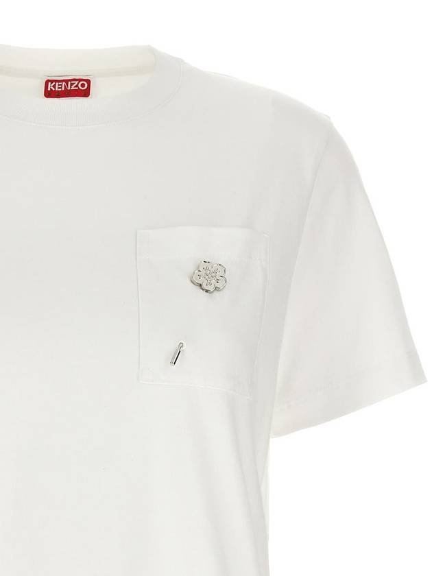 Kenzo Logo Pin T-Shirt - KENZO - BALAAN 3