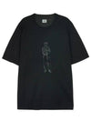 1020 Jersey British Sailor Short Sleeve T-Shirt Black - CP COMPANY - BALAAN 2