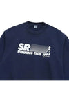 SR Running Crew Neck Sweatshirt Navy - SPORTY & RICH - BALAAN 4