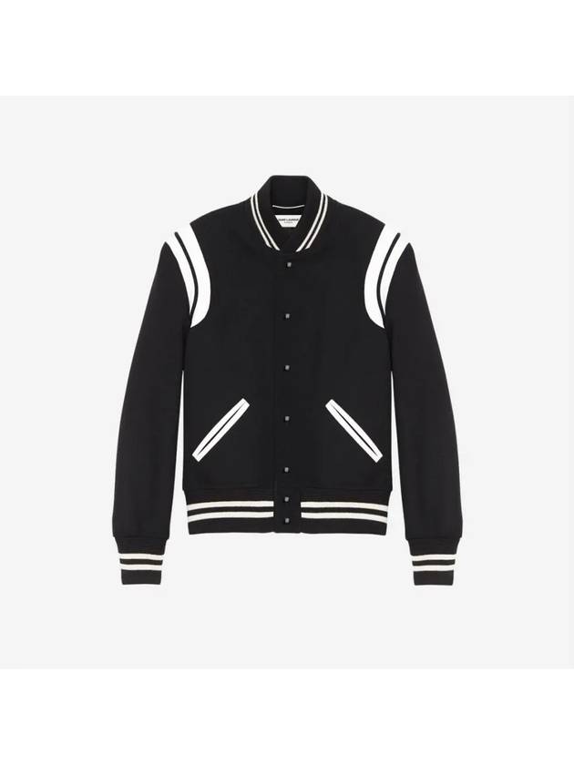 Teddy Jacket In Wool Black - SAINT LAURENT - BALAAN 2