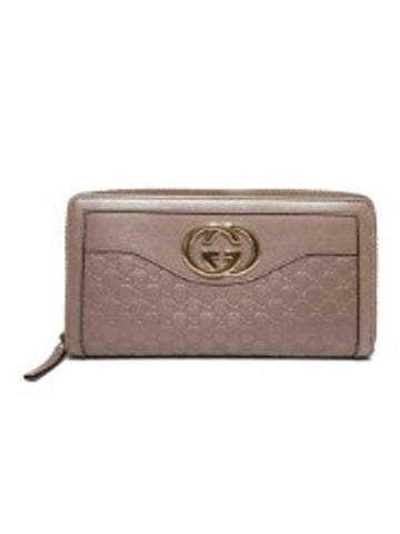 Women s 308012 GG Cima Bronze Pink Long Wallet - GUCCI - BALAAN 1