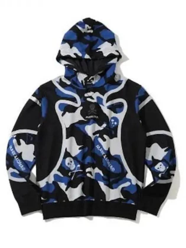 Men s GN Skull Camo Mix JQD Knit Hooded Sweatshirt Hoodie LQ1IB02M Domestic Product GPYI24021950796 - MARK & LONA - BALAAN 1