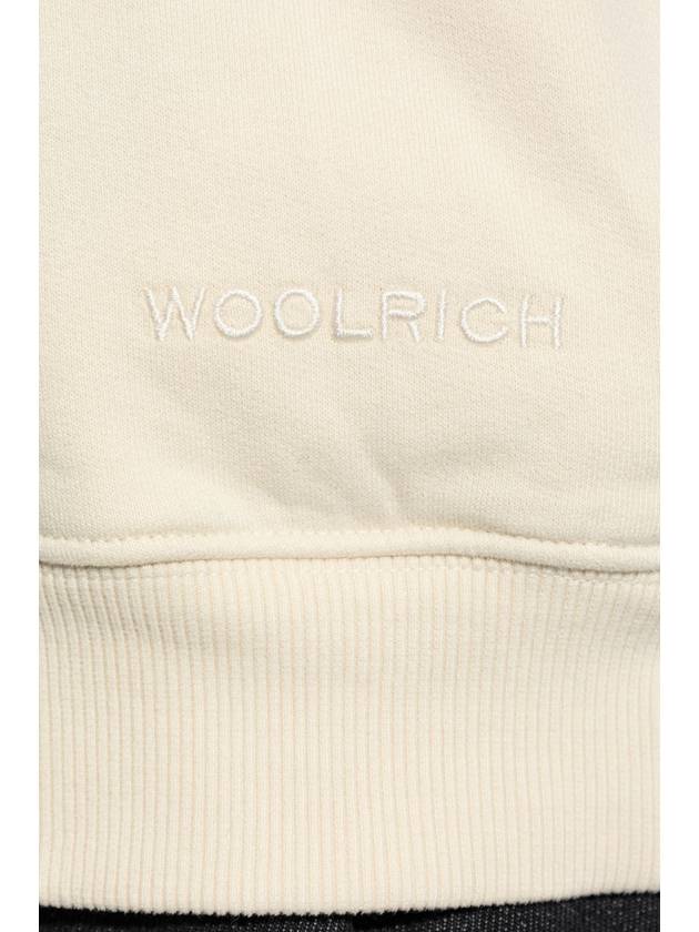 Woolrich Sweatshirt With Logo, Women's, Cream - WOOLRICH - BALAAN 5