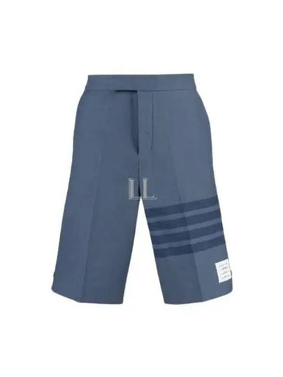 4 Bar Stripe Shorts Blue - THOM BROWNE - BALAAN 2