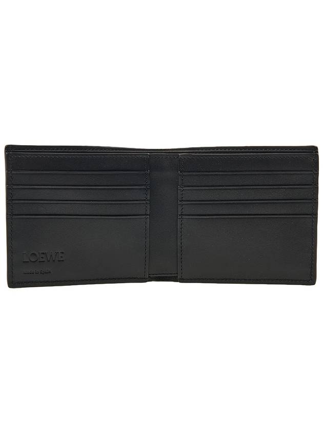 Texture Classic Calfskin Bifold Half Wallet Black - LOEWE - BALAAN 11