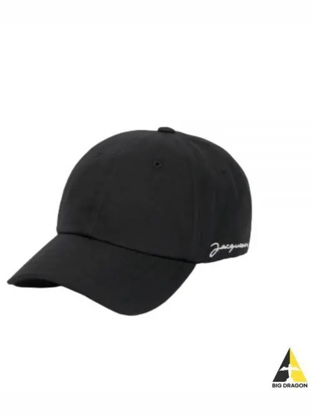 La Casquette Jacquemus Signature Ball Cap Black - JACQUEMUS - BALAAN 2