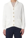 Button Knit Cardigan White - BRUNELLO CUCINELLI - BALAAN 2