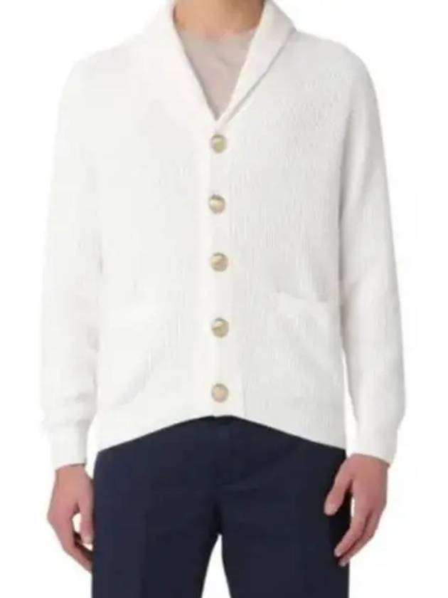 Button Knit Cardigan White - BRUNELLO CUCINELLI - BALAAN 2