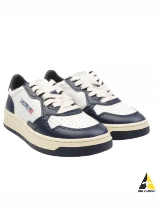 Medalist Goatskin Low Top Sneakers White Navy - AUTRY - BALAAN 2