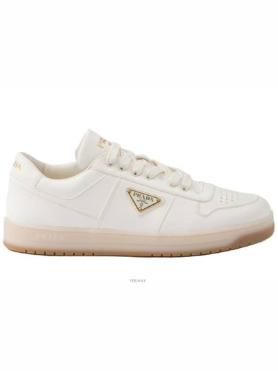 Downtown Nappa Leather Low Top Sneakers Ivory - PRADA - BALAAN 2