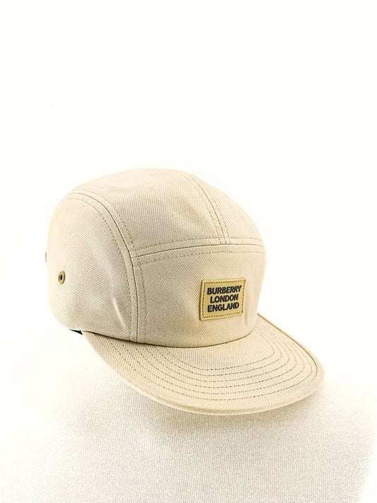 Logo Patch Cotton Ball Cap Khaki - BURBERRY - BALAAN 2