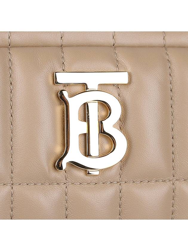 WoMen's Lola Quilted Mini Camera Cross Bag Haute Beige - BURBERRY - BALAAN 8