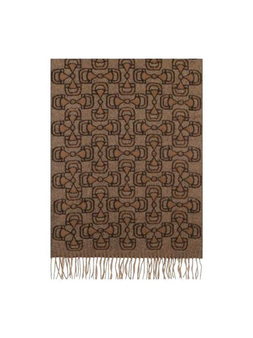 715713 Graphic Cashmere Scarf - GUCCI - BALAAN 1