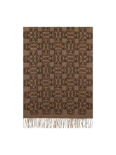 715713 Graphic Cashmere Scarf - GUCCI - BALAAN 1