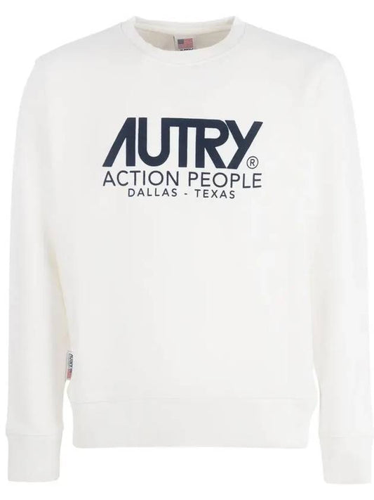 Logo Action People Sweatshirt White - AUTRY - BALAAN 2