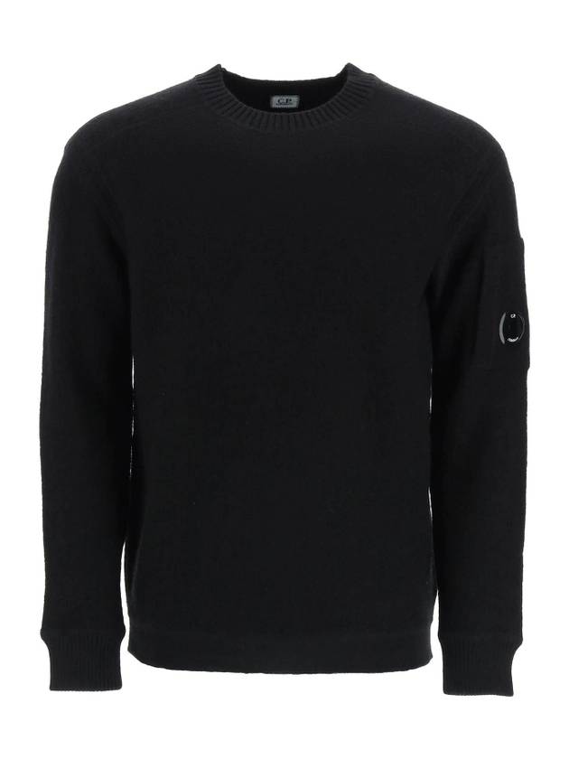 Pullover Wool Knit Top Black - CP COMPANY - BALAAN 1