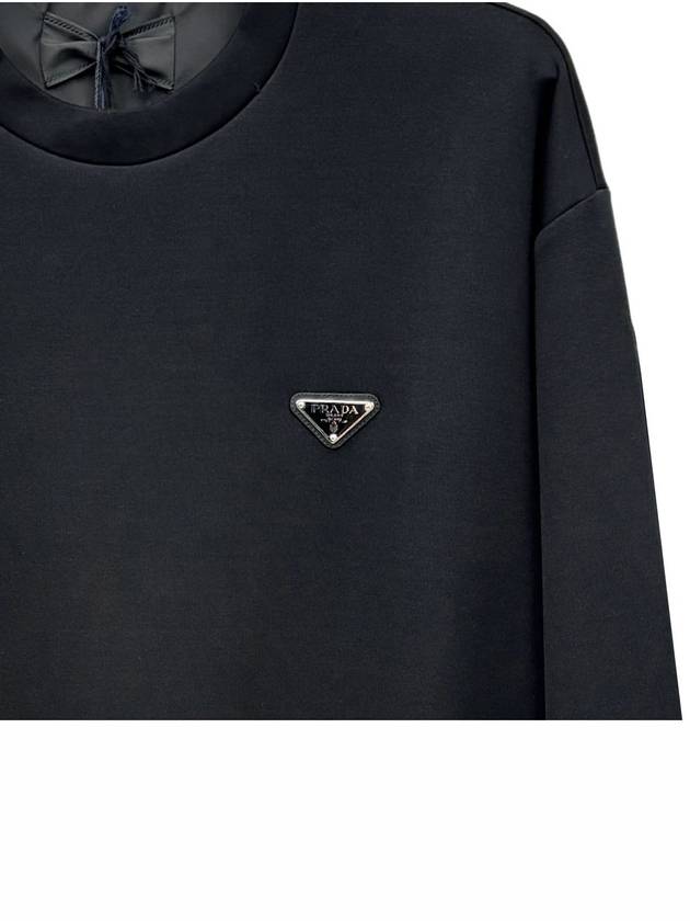 triangle logo technical overfit sweatshirt UJL30A - PRADA - BALAAN 5