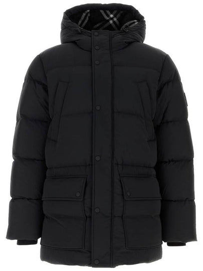 Burford Hooded Down Padded Black - BURBERRY - BALAAN 2