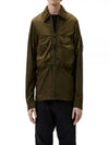 Chrome-R Hooded Over Long Sleeve Shirt Green - CP COMPANY - BALAAN 2