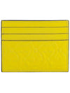 Embossed Logo Card Wallet Yellow - SALVATORE FERRAGAMO - BALAAN 1