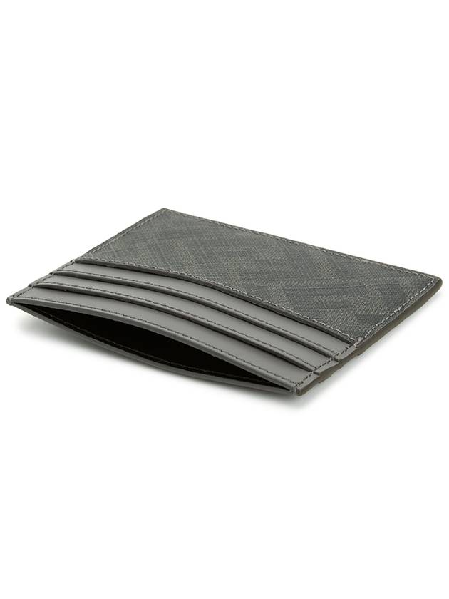 Diagonal FF Canvas Card Wallet Grey - FENDI - BALAAN 5