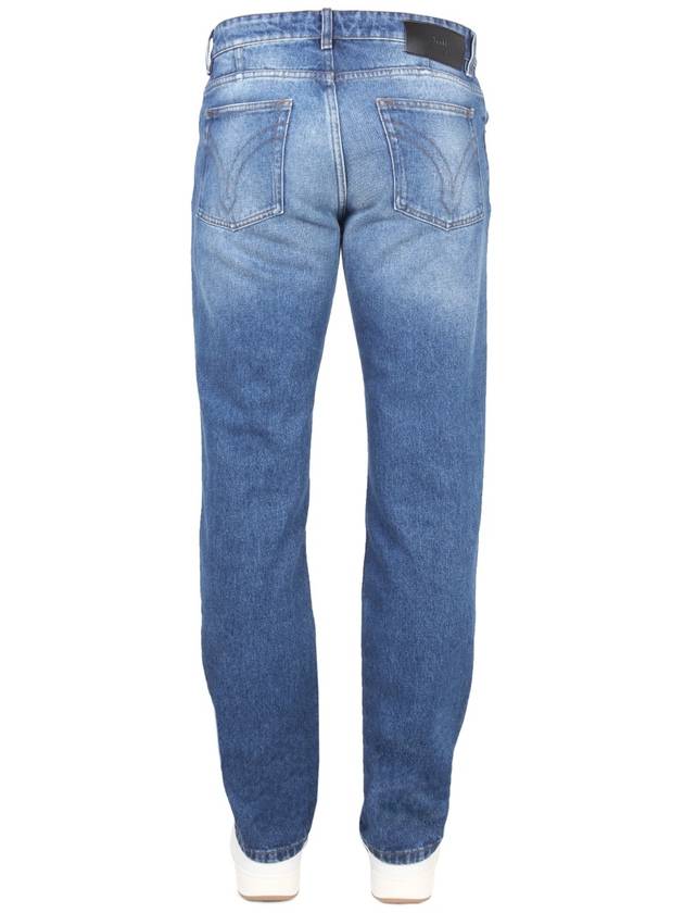 Classic Fit Denim Straight Pants Blue - AMI - BALAAN 5