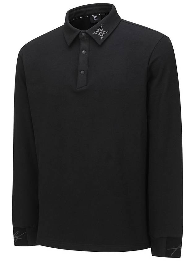 Official MEN NAP COLLARED LONG T SHIRT BK - ANEWGOLF - BALAAN 3