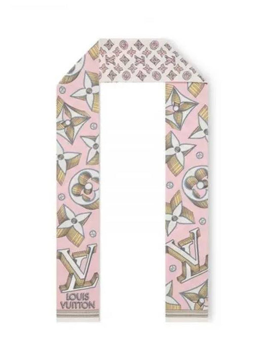 Ultimate 3D Monogram Scarf Rose - LOUIS VUITTON - BALAAN 2