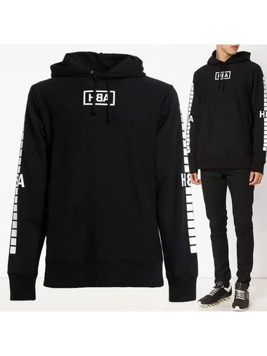 11th Anniversary Square Logo Hoodie Black HMBB001F15002013 1001 - HBA HOOD BY AIR - BALAAN 1