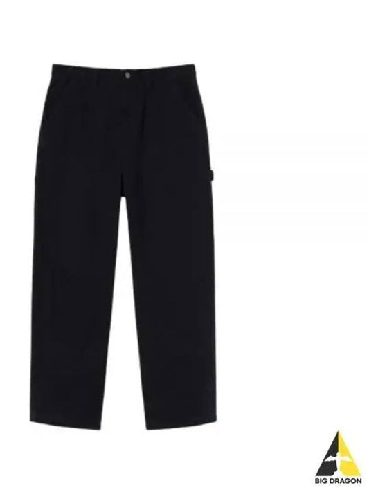 CANVAS WORK PANT 116496 BLACK pants - STUSSY - BALAAN 1