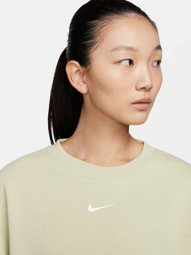 Sportswear Phoenix Fleece Crew Neck Sweatshirt Olive Aura - NIKE - BALAAN 4