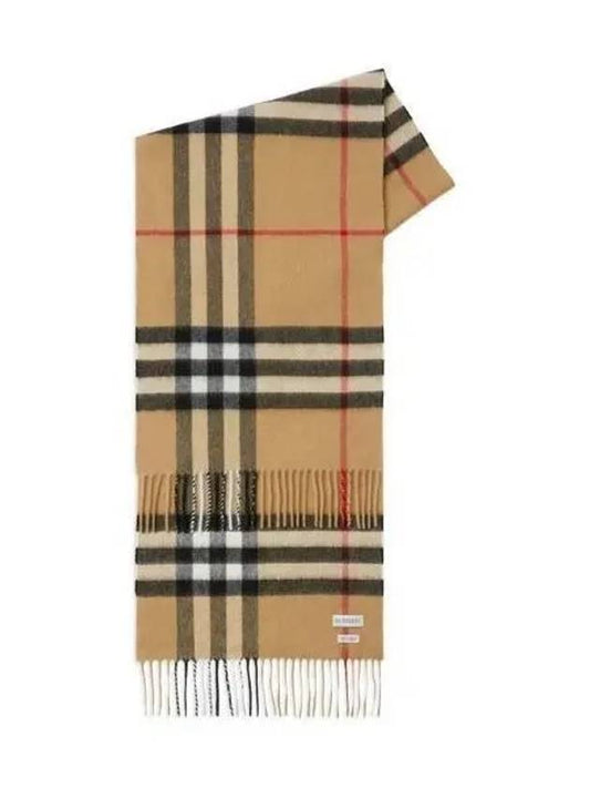 Vintage Check Cashmere Muffler Beige - BURBERRY - BALAAN 2