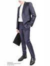 Striped Slim Fit Suit Navy - GIVENCHY - BALAAN 4