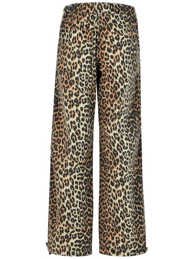 leopard print drawstring pants F9356 - GANNI - BALAAN 4