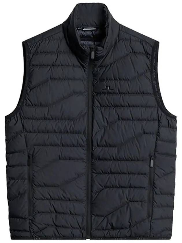 Men s Cliff Light Down Golf Vest Black AMOW10854 9999 - J.LINDEBERG - BALAAN 1