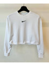 Crop Sweatshirt CJ3767 100 White XL Asian Fit - NIKE - BALAAN 1