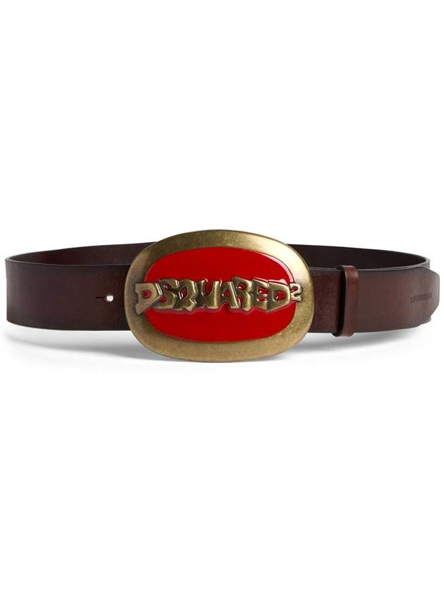 leather belt BEM0293 12900001 M2035 BROWN - DSQUARED2 - BALAAN 2