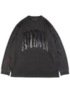 Men's Flame Long Sleeve Pigment Black 23FW011 - APEX DESIGN - BALAAN 2