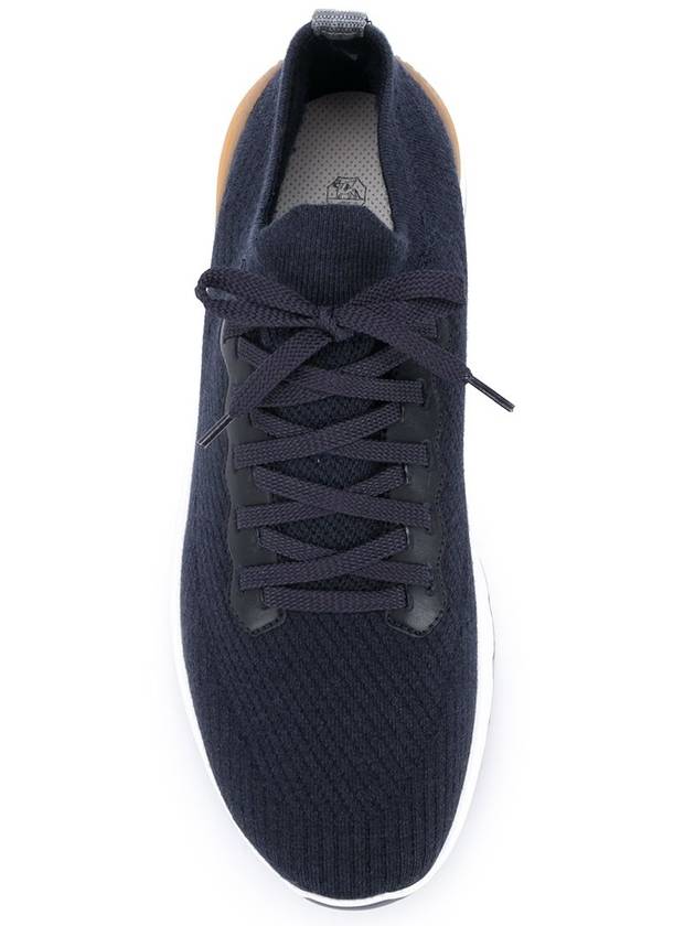 Knit Low Top Sneakers Blue - BRUNELLO CUCINELLI - BALAAN 6