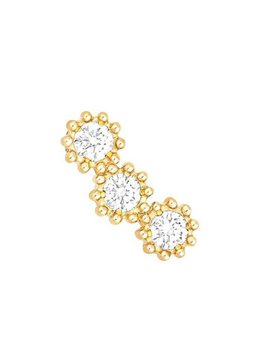 Mimirose Diamonds Single Earring Gold - DIOR - BALAAN 1