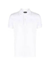 Men's Classic Tennis Short Sleeve Polo Shirt White - TOM FORD - BALAAN 2