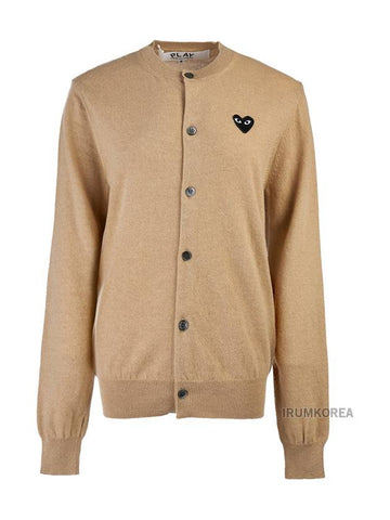 Heart Waffen Cardigan AX N023 051 3 LIGHT CAMEL - COMME DES GARCONS - BALAAN 1