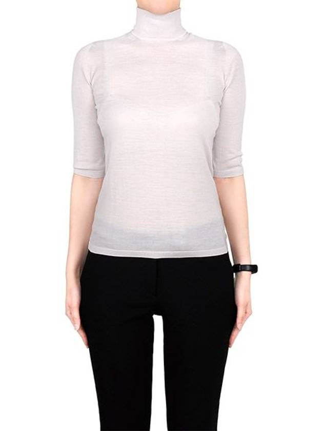 Unghia Virgin Wool Turtleneck White - MAX MARA - BALAAN 2