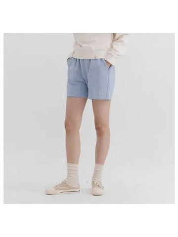 Women s Blossom Symbol Sweat Shorts 4036 Light Blue - KANGOL - BALAAN 1