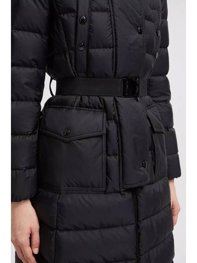 Chloe long hooded jacket padded black KHLOE J20931C000235968E999 - MONCLER - BALAAN 7