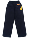 Embroidery Cotton Wide Pants Navy - GRAPHISTE MAN.G - BALAAN 3