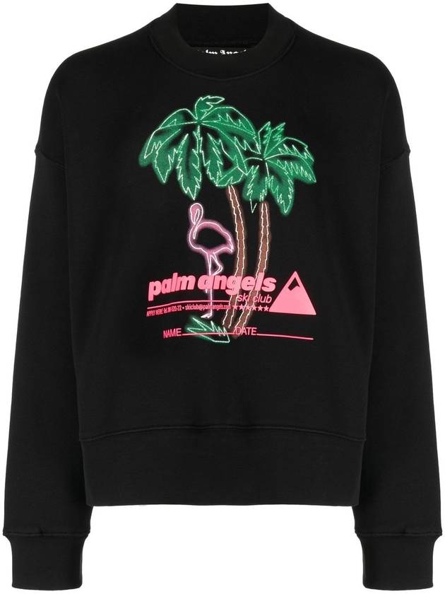 Ski Club logo print sweatshirt - PALM ANGELS - BALAAN 2