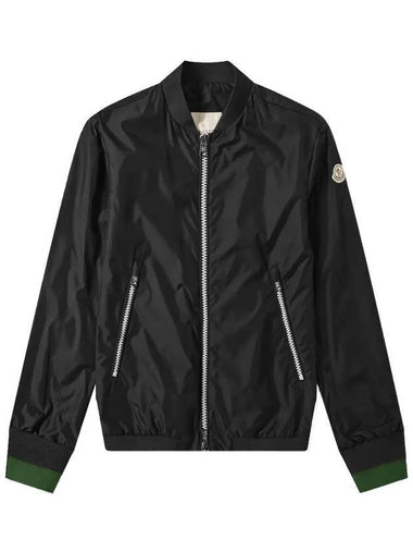 Normandin Logo Nylon Windbreaker Black - MONCLER - BALAAN 1