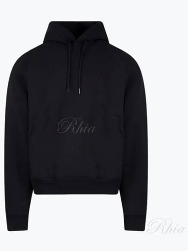 CMR602FL Black Scribble Back Logo Classic Hoodie - MARTINE ROSE - BALAAN 1